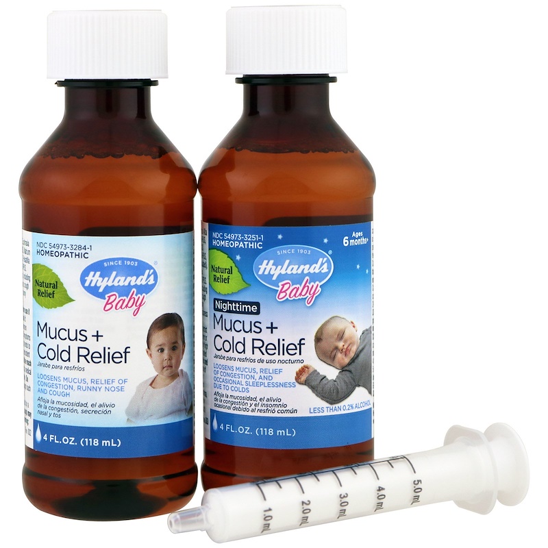 Hyland's, Mucus + Cold Relief, Day & Night Value Pack, Ages 6 Months+