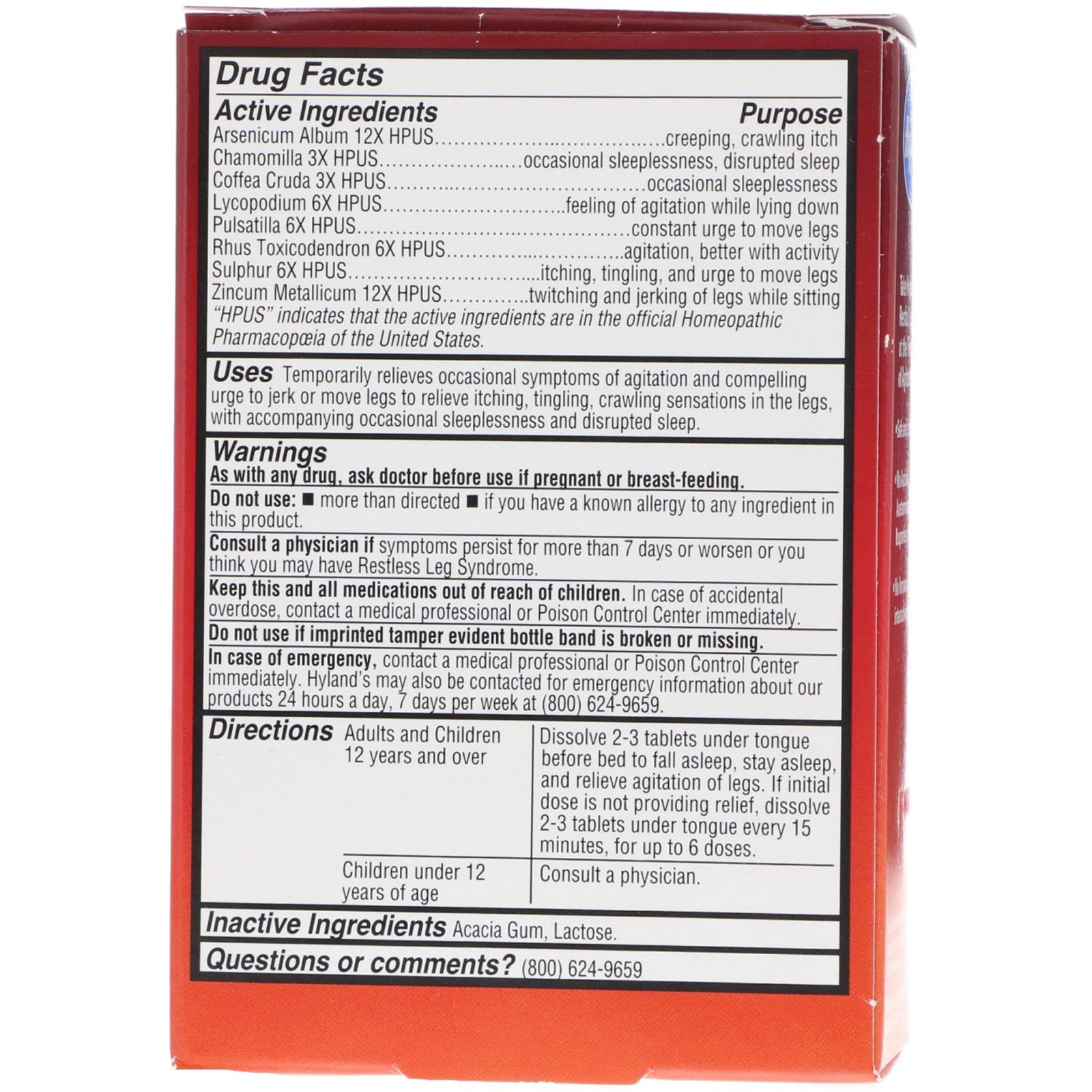 Hyland's, Restful Legs PM, 50 QuickDissolving Tablets iHerb