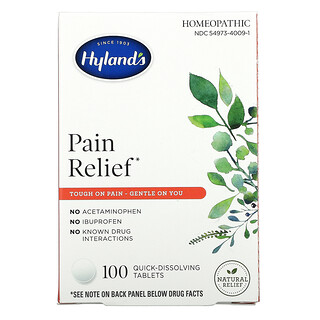 Hyland's, Pain Relief, 100 Quick-Dissolving Tablets