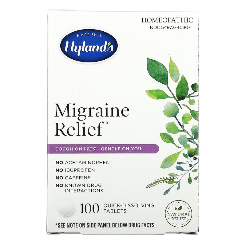 Hyland's, Migraine Relief, 100 QuickDissolving Tablets iHerb