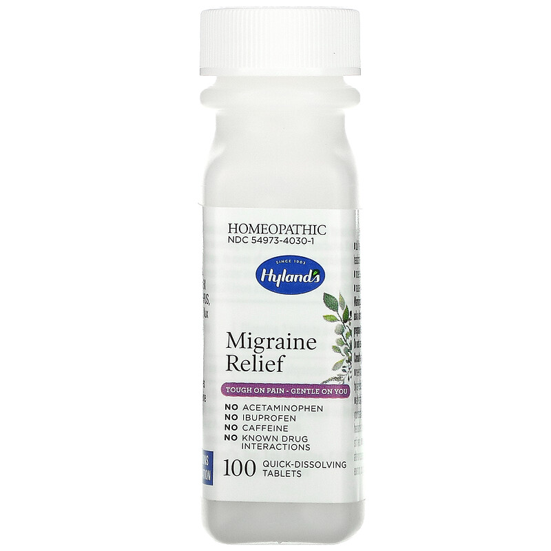 Hyland's, Migraine Relief, 100 tablets iHerb