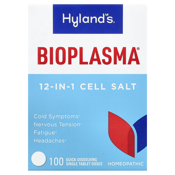 Hyland's Naturals Bioplasma®, 12-In-1 Cell Salt, 100 Quick-Dissolving Single Tablet Doses