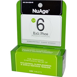 Хайлэндс, NuAge, No 6 Kali Phos, Potassium Phosphate, 125 Tablets отзывы