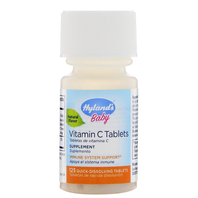 Hyland's, Baby, Vitamin C Tablets, Natural Lemon Flavor, 125 Quick