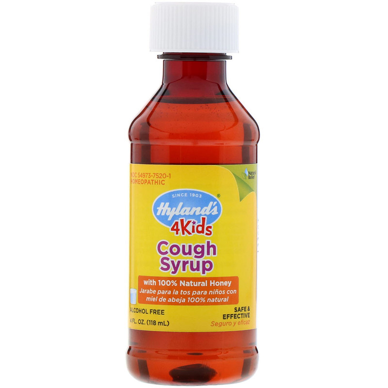 Hyland's, 4 Kids, Cough Syrup with 100 Natural Honey, Ages 212, 4 fl