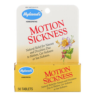 Hyland's, Motion Sickness, 50 Comprimidos