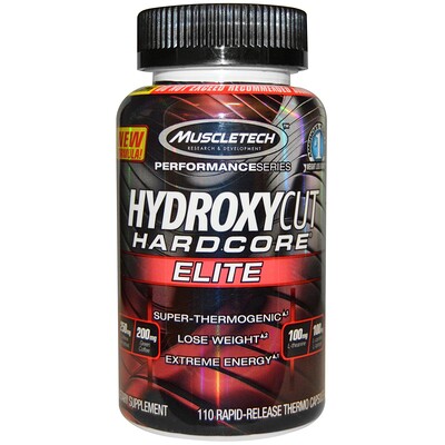 

Hydroxycut Серия Performance, Hardcore Elite, 110 термокапсул с быстрым высвобождением