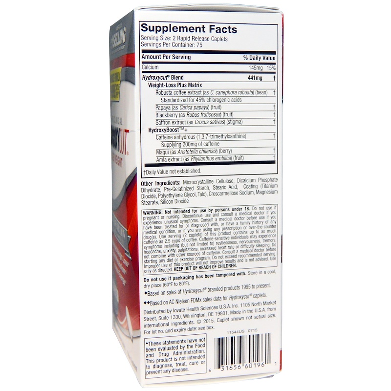 Hydroxycut, Pro Clinical Hydroxycut, 150 Rapid Release Caplets iHerb