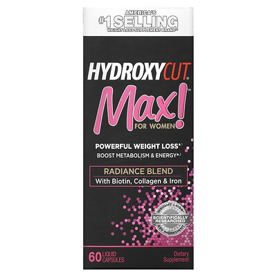 

Hydroxycut Max! для женщин 60 быстрорастворимых капсул с жидкостью