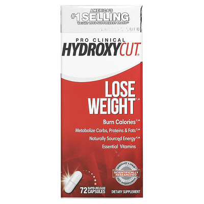 Hydroxycut, Pro Clinical Hydroxycut, Lose Weight, 72 Rapid-Release Capsules