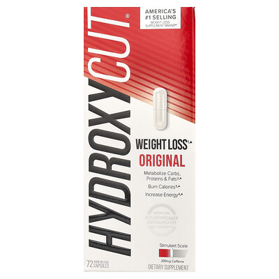 Hydroxycut, Pérdida de peso original, 72 cápsulas de liberación rápida