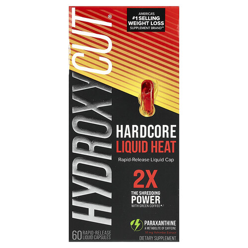 Hydroxycut, Hardcore Liquid Heat , 60 Rapid-Release Liquid Capsules