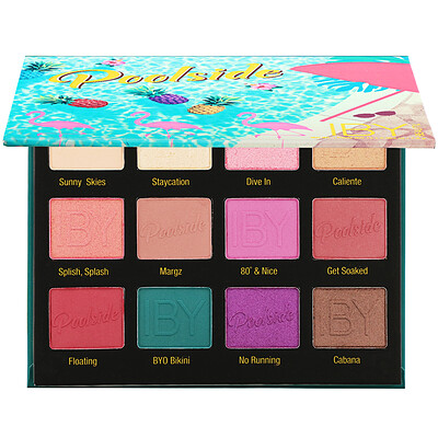 IBY Beauty Eyeshadow Palette, Poolside, 0.636 oz (18 g)