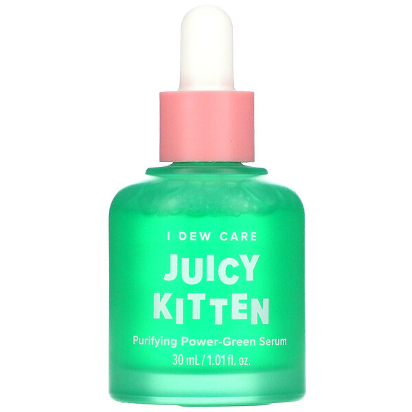 I Dew Care‏, Juicy Kitten, Purifying Power-Green Serum, 1.01 fl oz (30 ml)