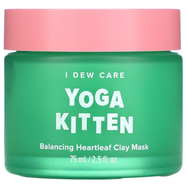 I Dew Care‏, Yoga Kitten, מסכת יופי מחימר עם פילודנדרון עלה-לב, 75 מ"ל (2.53 אונקיות נוזל)