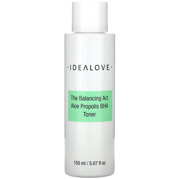 Idealove‏, The Balancing Act, טונר עם חומצת בטא הידרוקסי, פרופוליס ואלוורה,‏ 150 מ"ל (5.07 אונקיות נוזל)