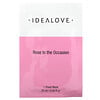 Idealove, Rose to the Occasion, тканевая косметическая маска с розовым маслом, 1 шт., 25 мл (0,85 жидк. унции)