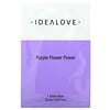 Idealove, Purple Flower Power מסכת יופי מבד, יחידה אחת, 25 מ"ל (0.85 אונקיות נוזל)