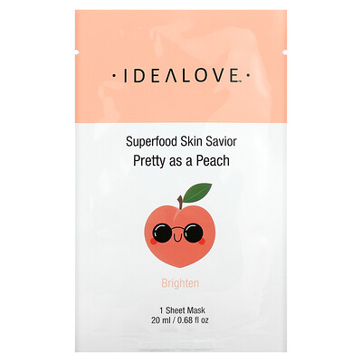 

Idealove Superfood Skin Savior Pretty as a Peach 1 Beauty Sheet Mask 0.68 fl oz (20 ml)