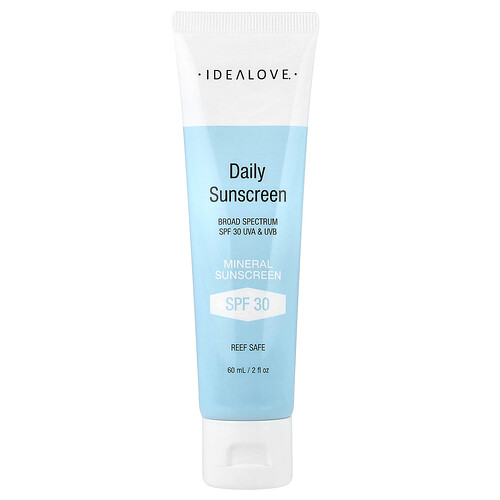 Idealove Daily Sunscreen, Mineral SPF 30, 2 fl oz (60 ml)