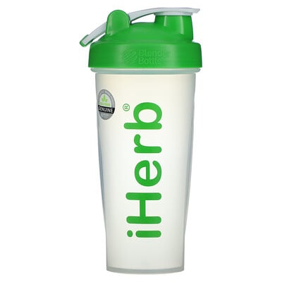 iHerb Goods бутылка-шейкер с шариком для смешивания зелёный цвет 28 унций