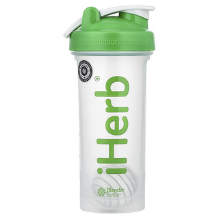 iHerb Goods, iHerb blenderflaske med blenderkule, grønn, 28 oz