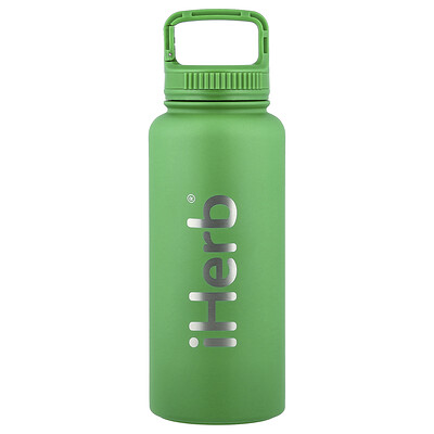 Product Image for iHerb Goods, iHerb Bohtal Insulated Sports Bottle, Green, 32 oz (960 ml)