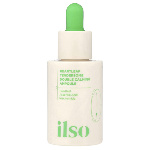 ilso, Heartleaf Tendersome Double Calming Ampoule, beruhigende doppelte beruhigende Ampulle mit Herzblatt, 30 ml (1,01 fl. oz.)