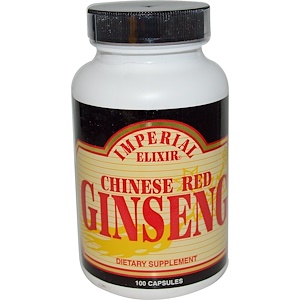 Отзывы о Эмпериал Эликсир, Chinese Red Ginseng, 100 Capsules