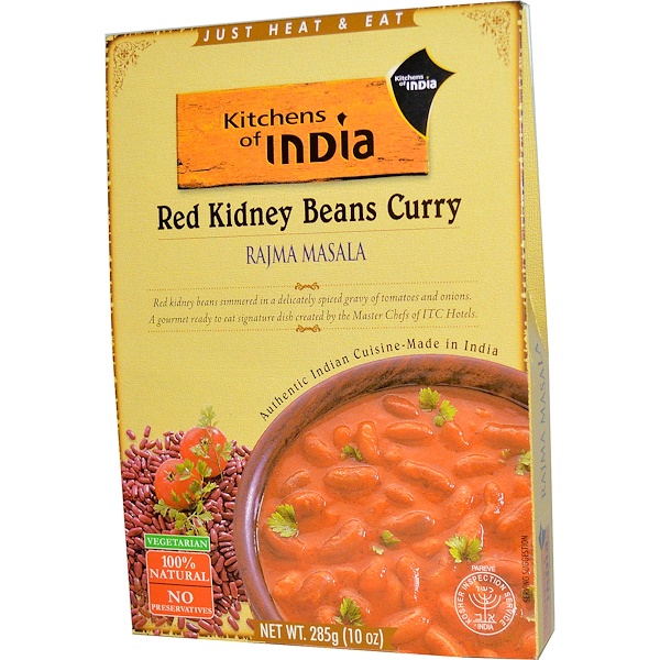 Kitchens of India, Раджма масала, карри из красной фасоли, 10 унций (285 г)