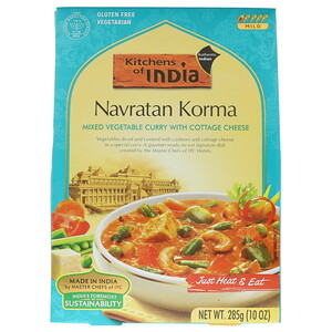 Китченс оф индия, Navratan Korma, Mixed Vegetable Curry with Cottage Cheese, Mild, 10 oz (285 g) отзывы