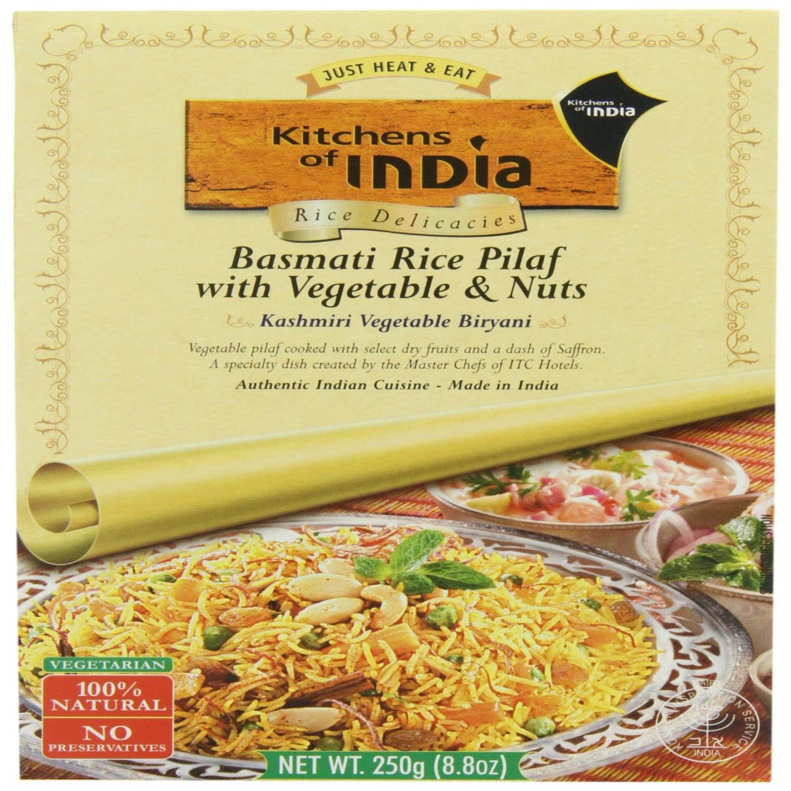Kitchens of India, Kashmiri Vegetable Biryani, Basmati Rice Pilaf with