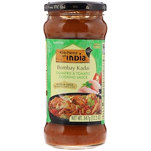 Отзывы о Китченс оф индия, Bombay Kadai, Cilantro & Tomato Cooking Sauce, Medium, 12.2 oz (347 g)