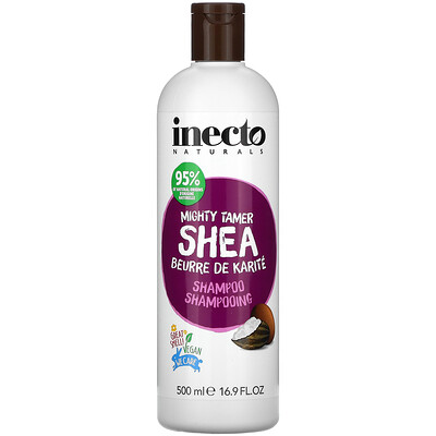 Inecto Mighty Tamer Shea, Shampoo, 16.9 fl oz (500 ml)