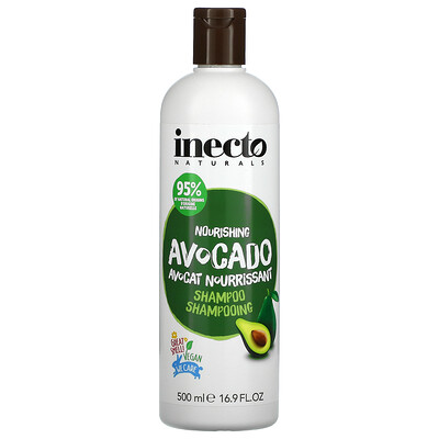 Inecto Nourishing Avocado Shampoo, 16.9 fl oz (500 ml)