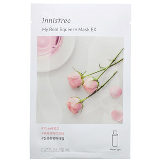 Innisfree, 我的真萃美容面膜 EX，玫瑰，1 片，0.67 盎司（20 毫升）