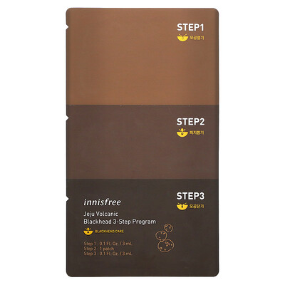 

Innisfree Jeju Volcanic Blackhead 3-Step Program 1 Set