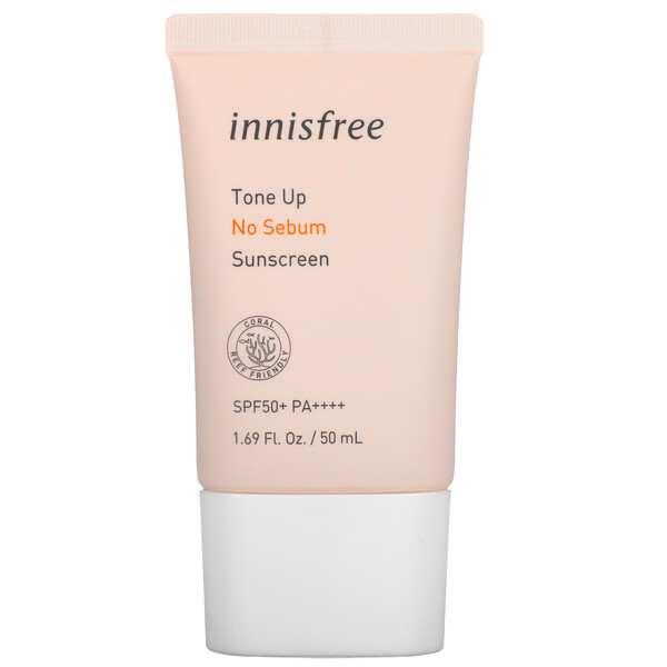 Innisfree, Tone Up No Sebum Sunscreen, SPF50+ PA++++, 1.69 fl oz (50 ml)