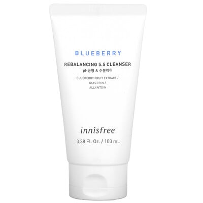 Innisfree Blueberry, Rebalancing 5.5 Cleanser, 3.38 fl oz (100 ml)