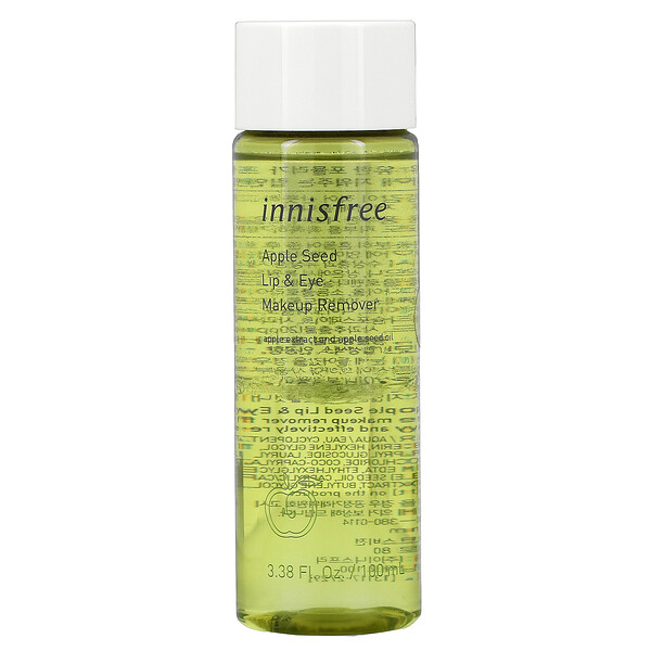 Innisfree, Apple Seed Lip & Eye Makeup Remover, 3.38 fl oz (100 ml) iHerb
