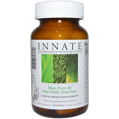 

Men Over 40 One Daily, Iron Free Formula, 60 Tablets
