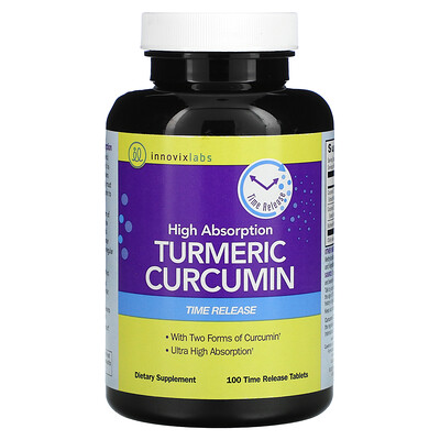 

InnovixLabs High Absorption Turmeric Curcumin 100 Time Release Tablets