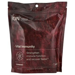 ION Intelligence of Nature, Imunitate vitală, fructe de soc, Pachet 20, 3,2 oz (92 g)