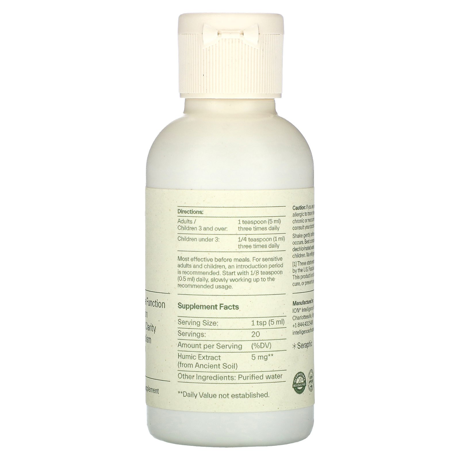 ION Intelligence of Nature, Gut Support, Mineral Supplement, 3.4 fl oz