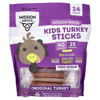 Mission Meats, Misyon Minis, Kids Hindi Stickleri, Orijinal Hindi, 24 Adet, Her Biri 0,5 ons
