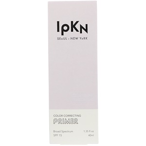 IPKN, Color Correcting Primer SPF 15, Purple, 1.35 fl oz (40 ml)