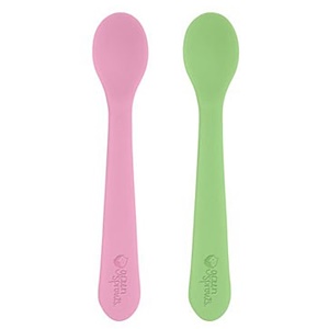 Отзывы о Айплэй ИНк, Silicone First Spoon, Pink/Green, 2-Pack