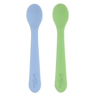 Отзывы о Айплэй ИНк, Silicone First Spoon, Blue/Green, 2-Pack