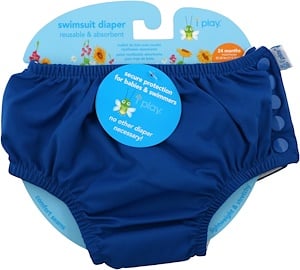 Отзывы о Айплэй ИНк, Swimsuit Diaper, Reusable & Absorbent, 24 Months, Royal Blue, 1 Diaper