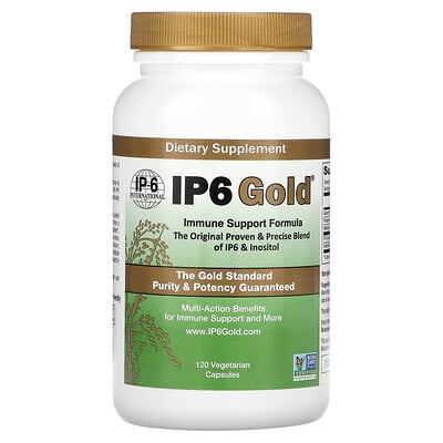 

IP-6 International IP6 Gold Immune Support Formula 120 Vegetarian Capsules